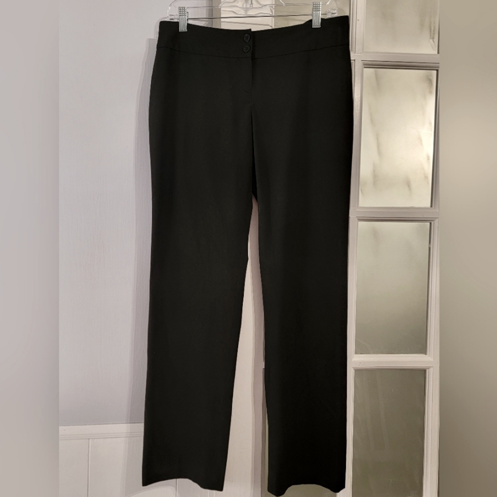 MICHAEL Michael Kors Black Straight-Leg Dress Pants